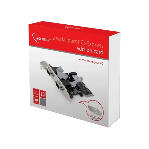 4 - PCI-Express to 2xSerial port, Gembird "SPC-22", add-on card