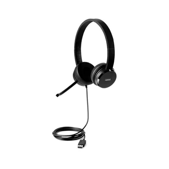 3 - Lenovo 100 Stereo USB Headset with microphone (4XD0X88524)