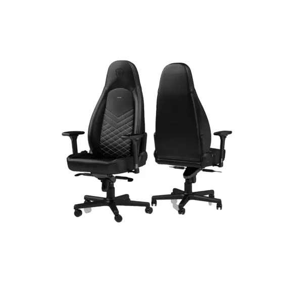 11 - Gaming Chair Noble Icon NBL-ICN-PU-BPW Black/White, User max load up...