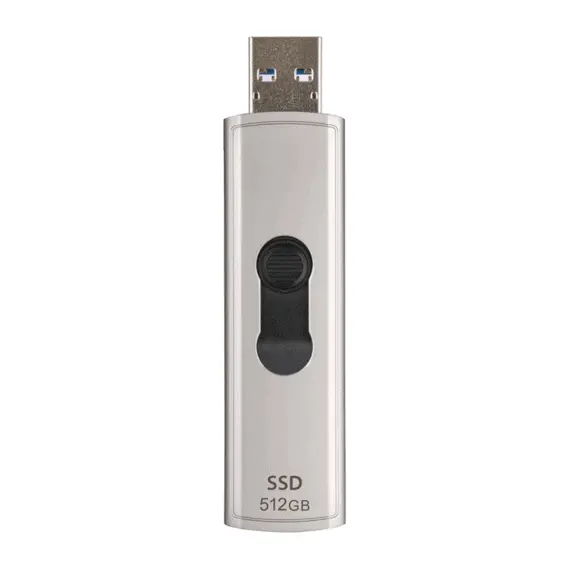 4 - 1.0TB Transcend Portable SSD ESD320A Silver, USB-A 3.1 10Gbps,...