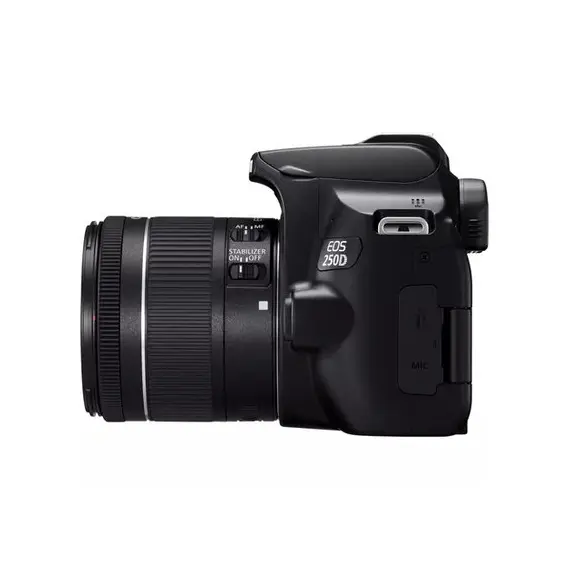 4 - DC Canon EOS 250D & EF-S 18-55mm f/3.5-5.6 IS STM KIT - Black
