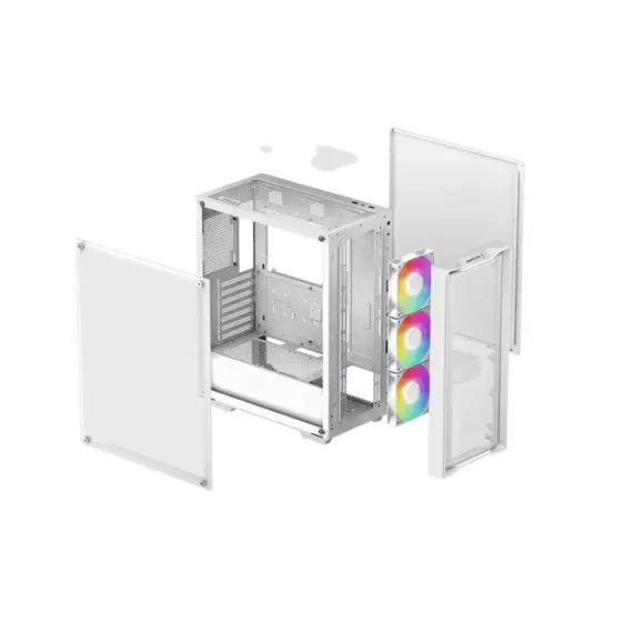3 - Case ATX Deepcool CC560 Mesh v2, w/o PSU, 4x120mm ARGB fans,...