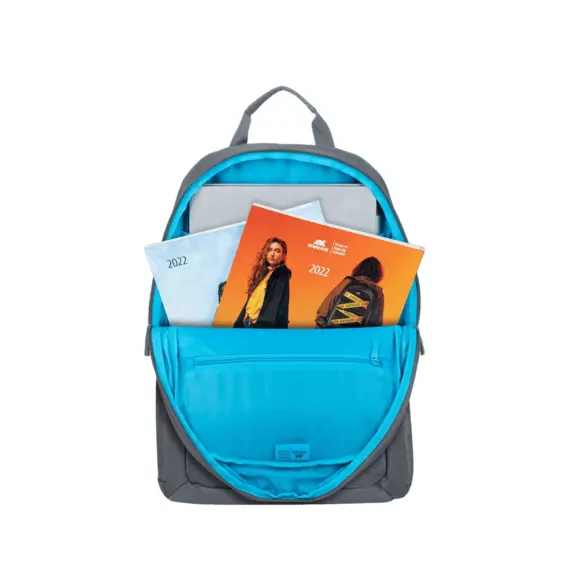 3 - Backpack Rivacase 7561, for Laptop 15,6" & City bags, Gray