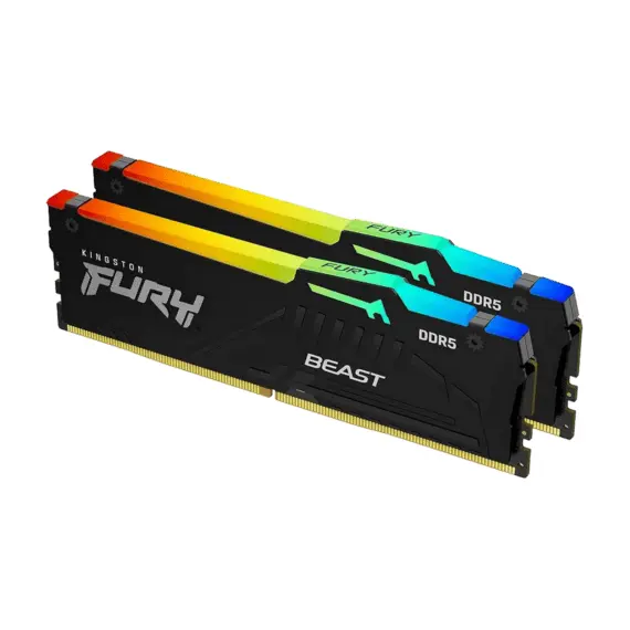 3 - 64GB DDR5-6000MHz Kingston FURY Beast RGB (Kit of 2x32GB)...