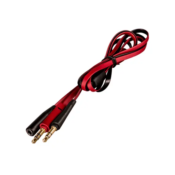 Headset SVEN AP-940MV with Microphone, Black-Red, 3,5mm jack (4 pin), adapter...