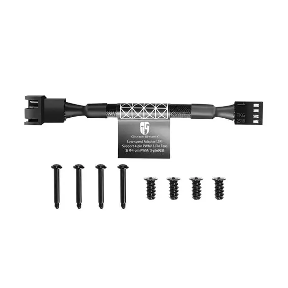 13 - PC Case Fan Deepcool TF120S Black, 120x120x25mm, ≤32.1 dBA, 64.4CFM,...