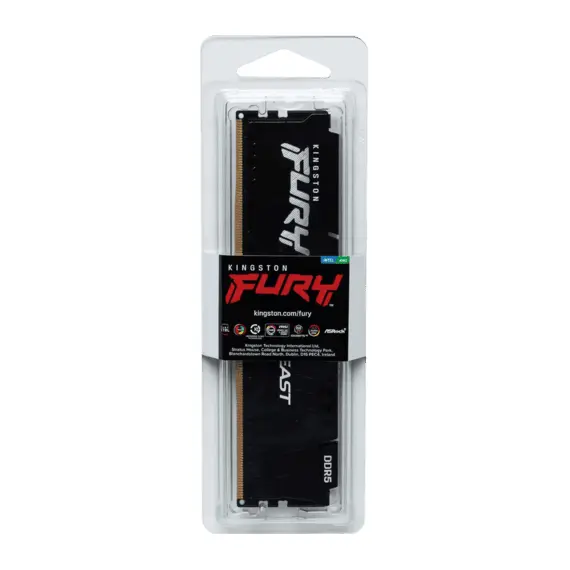 6 - .8GB DDR5-5200MHz Kingston FURY Beast (KF552C36BBE-8), CL36-40-40,...
