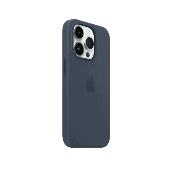 Original iPhone 14 Pro Silicone Case with MagSafe - Storm Blue, Model A2912...