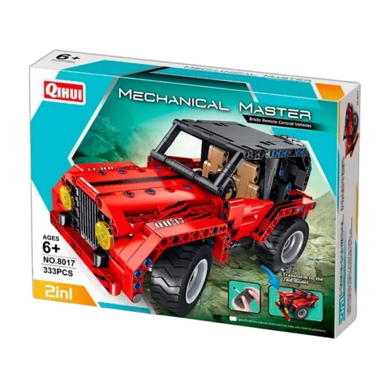 4 - 8017, XTech Bricks: 2in1, 2Cars, R/C 4CH, 333 pcs