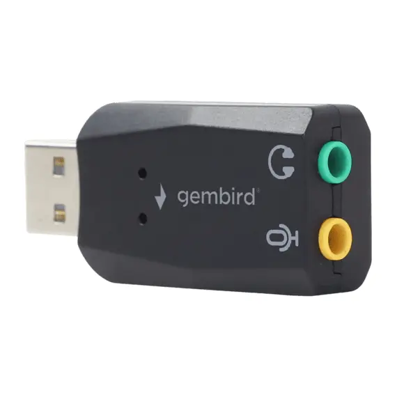 2 - Sound Card Gembird SC-USB2.0-01, USB, 2x3.5 mm sockets: stereo...