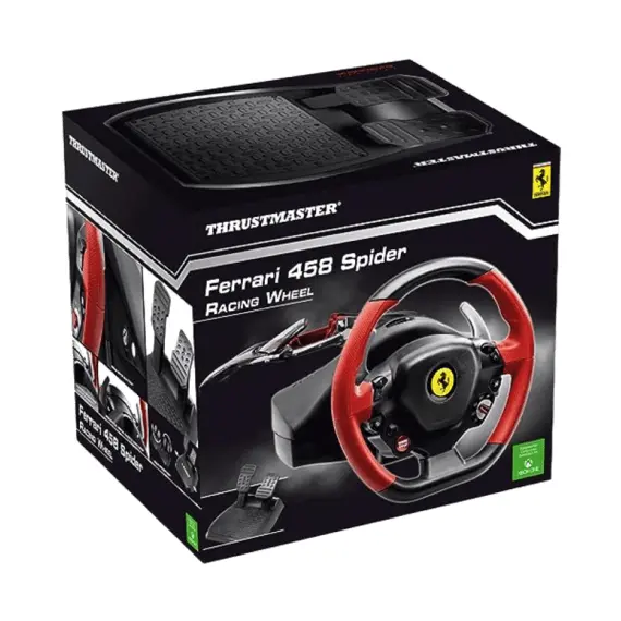 6 - Wheel Thrustmaster Ferrari 458 Spider, 240 degree, Two 100%-metal...