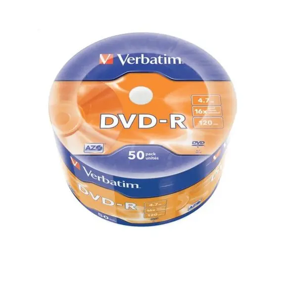 50*Spindle DVD-R Verbatim, 4.7GB, 16x 5455
