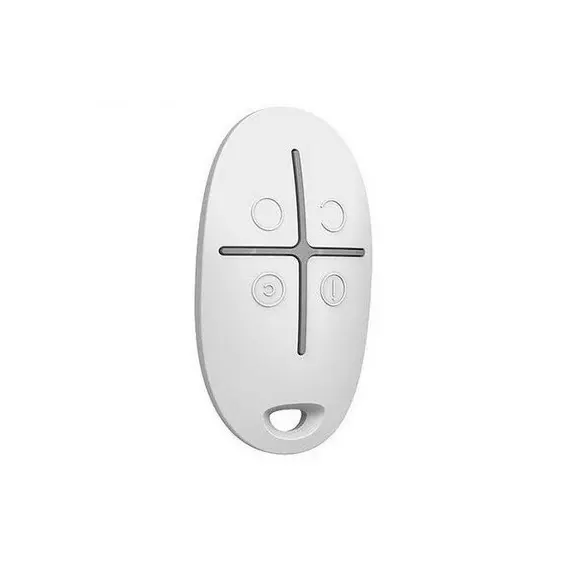 4 - Ajax Wireless Security Alarm Button "SpaceControl", White, Security...