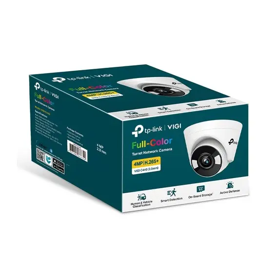 2 - TP-Link Turret Network Camera "VIGI C440", 4mm, 4MP, Full-Color, PoE