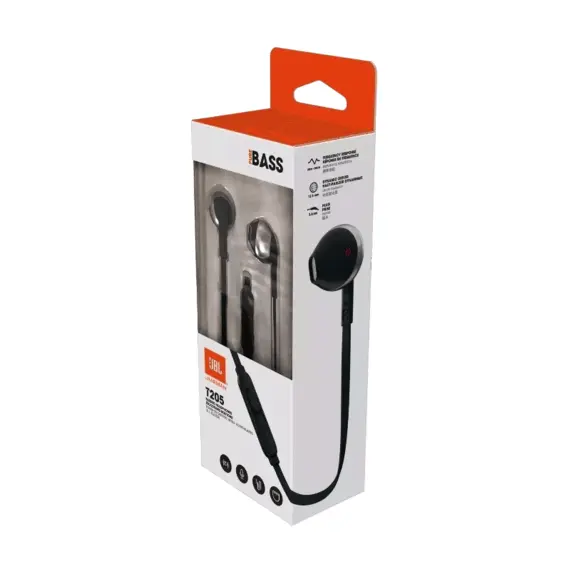 5 - Earphones JBL T205 Black