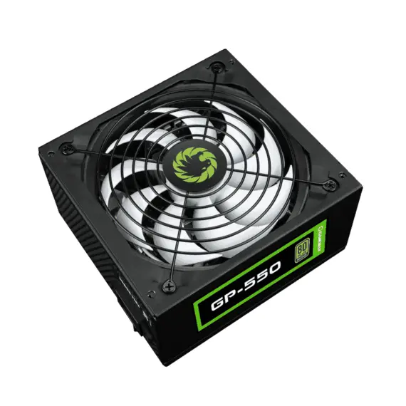 15 - Power Supply ATX 550W GAMEMAX GP-550, 80+ Bronze, Active PFC, 140mm...