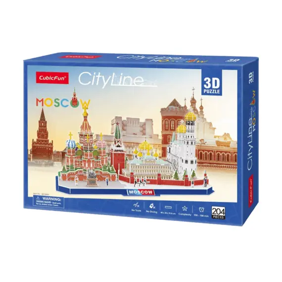 3 - 3D Puzzle “Atractii turistice in Moscova”, 204 elemente