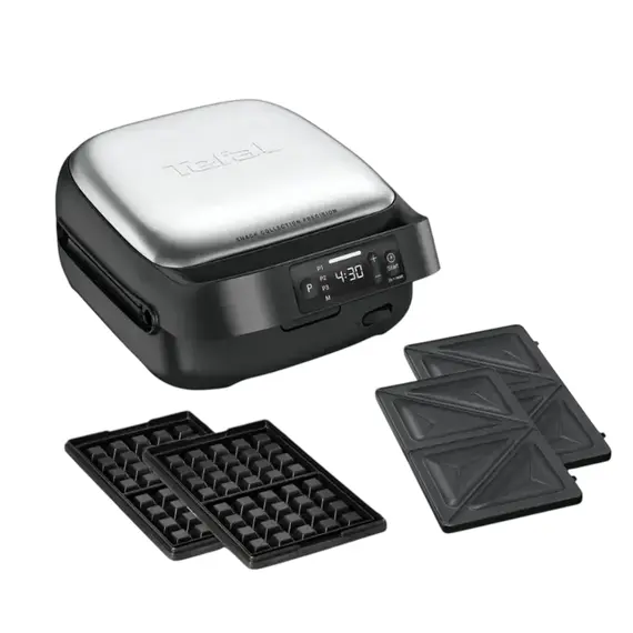 2 - Сэндвичница Tefal SW872BF0, Чёрный | Серебристый