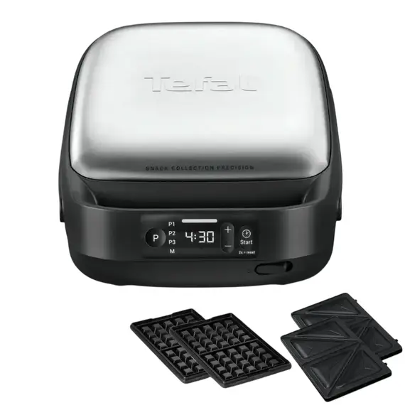 5 - Сэндвичница Tefal SW872BF0, Чёрный | Серебристый