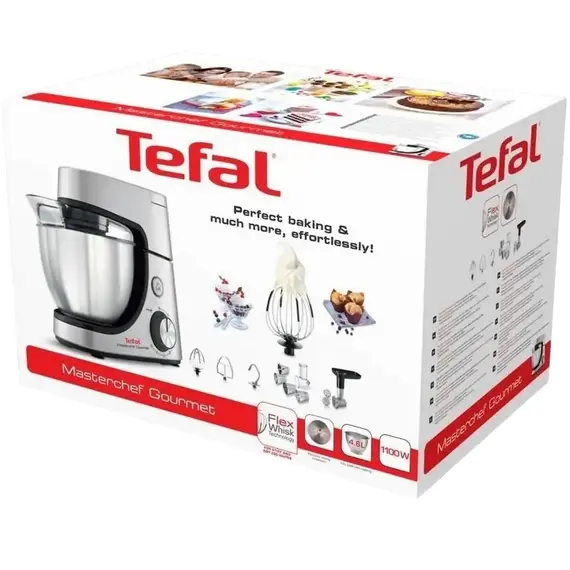 2 - Кухонный комбайн Tefal QB512D38, Нержавеющая сталь