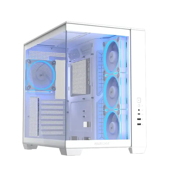 Компьютерный корпус ASUS A32 PLUS TG, Midi-Tower, Без блока питания, Белый 64793