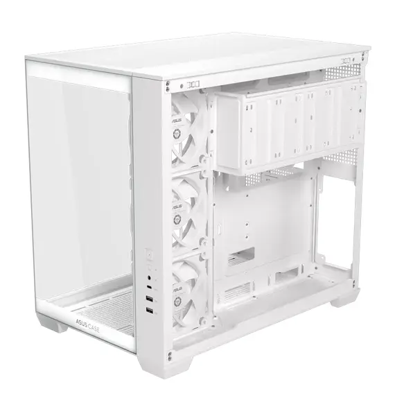 5 - Компьютерный корпус ASUS A32 PLUS TG, Midi-Tower, Без блока питания, Бел...