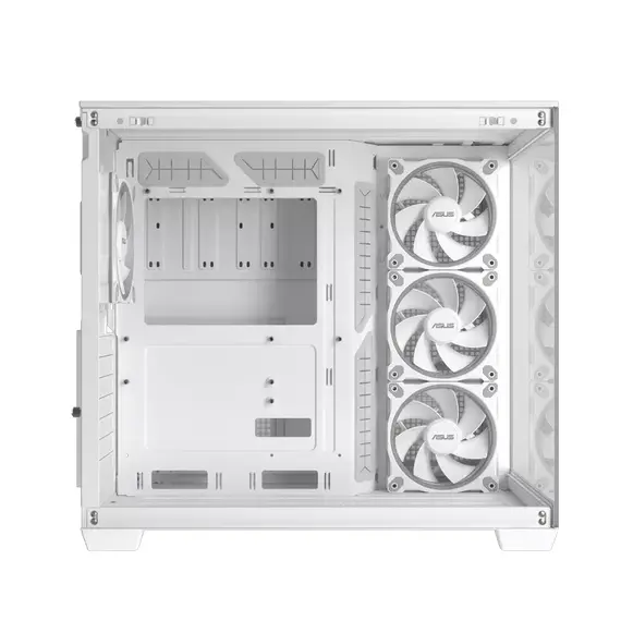 7 - Компьютерный корпус ASUS A32 PLUS TG, Midi-Tower, Без блока питания, Бел...