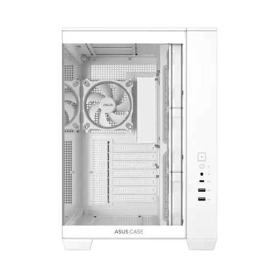 11 - Компьютерный корпус ASUS A32 PLUS TG, Midi-Tower, Без блока питания, Бел...