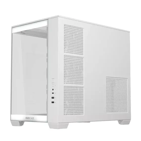 14 - Компьютерный корпус ASUS A32 PLUS TG, Midi-Tower, Без блока питания, Бел...