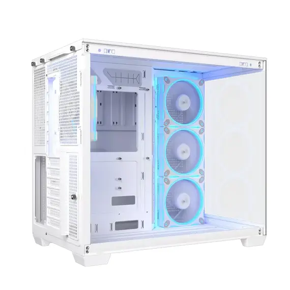 15 - Компьютерный корпус ASUS A32 PLUS TG, Midi-Tower, Без блока питания, Бел...