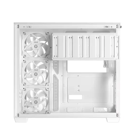 16 - Компьютерный корпус ASUS A32 PLUS TG, Midi-Tower, Без блока питания, Бел...