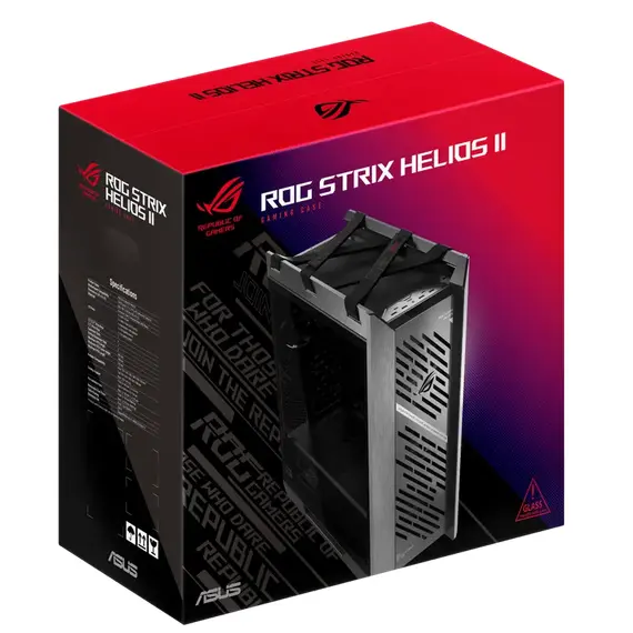 6 - Компьютерный корпус ASUS ROG Strix Helios II GX601S, Midi-Tower, Без бло...