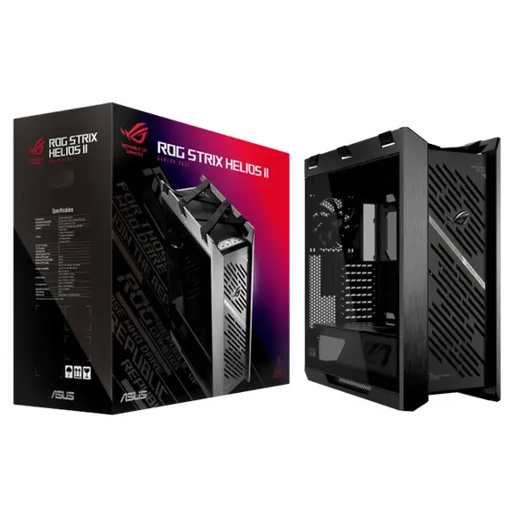 11 - Компьютерный корпус ASUS ROG Strix Helios II GX601S, Midi-Tower, Без бло...
