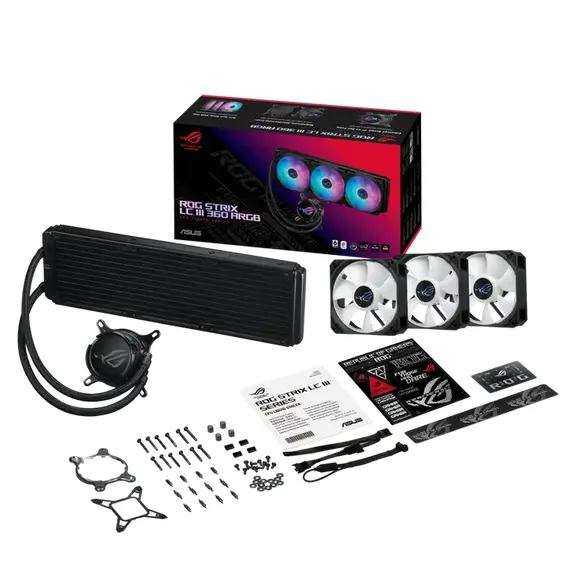 7 - Кулер для процессора ASUS ROG STRIX LC III 360 ARGB