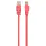 2 - 2m, Patch Cord Pink, PP12-2M/RO, Cat.5E, Cablexpert, molded strain...