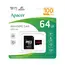 ..64GB MicroSD (Class 10) UHS-I (U1) +SD adapter, Apacer "AP64GMCSX10UB-R"...