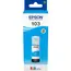 3 - Ink Epson C13T00S24A, 103 EcoTank Cyan ink bottle