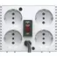 4 - Stabilizer Voltage PowerCom TCA-1200, 1200VA/600W, White, 4 Shuko...