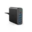2 - Wall Charger Cellular, 5USB, QC + PD, 60W, Black