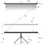 3 - Tripod 125x125cm Reflecta Crystal-Line, Ratio 1:1