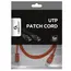 4 - 1 m, Patch Cord Red, PP12-1M/R, Cat.5E, Cablexpert, molded strain...