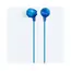 3 - Earphones SONY MDR-EX15LP, 3pin 3.5mm jack L-shaped, Cable: 1.2m, Blue