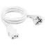3 - Power Cord PC-220V 1.8m Euro Plug WHITE, VDE approval, Cablexpert,...