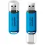 4 - 32GB USB2.0 Flash Drive ADATA "C906", Blue, Plastic, Classic Cap...