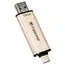 6 - 128GB USB3.1/Type-C Flash Drive Transcend "JetFlash 930C", Gold,...