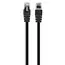 3 - 3m, Patch Cord Black, PP12-3M/BK, Cat.5E, Cablexpert, molded strain...
