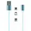 4 - Magnetic cable combo Type-C/Apple/MicroUSB 1.0 m, Silver, Cablexpert,...