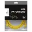 6 - 5m, Patch Cord Yellow, PP12-5M/Y, Cat.5E, Cablexpert, molded strain...