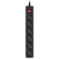 Surge Protector 6 Sockets, 3.0m, Sven "SF-06E", Black, flame-retardant...